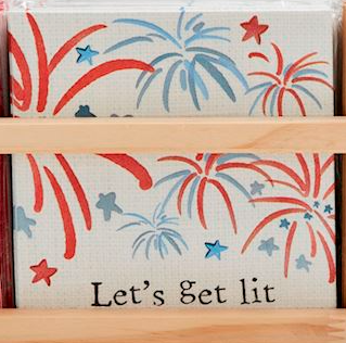 Americana Cocktail Napkins - 12 Pack