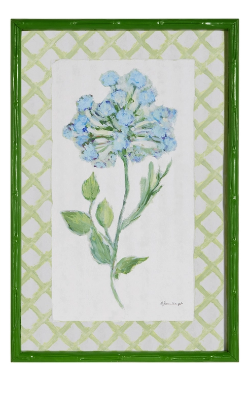 Azure Bloom Framed Print
