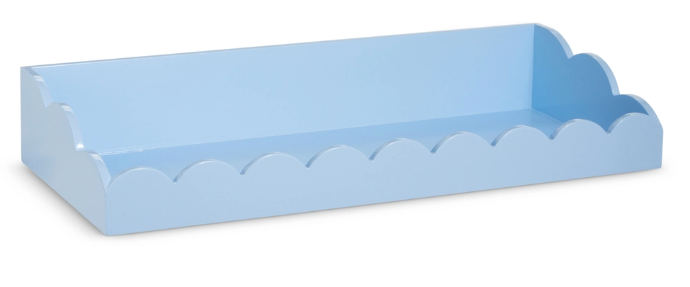 Blue Scalloped Shelf