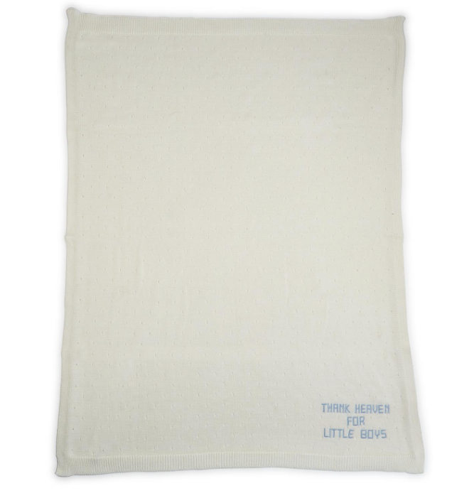 Thank Heaven Soft Knit Baby Blanket