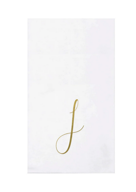 Vietri Papersoft Gold Monogram Napkins