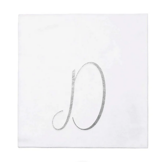 Vietri Papersoft Gold Monogram Napkins