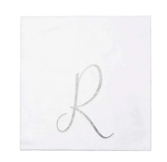 Vietri Papersoft Gold Monogram Napkins