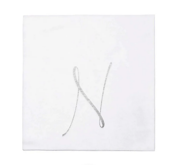 Vietri Papersoft Gold Monogram Napkins