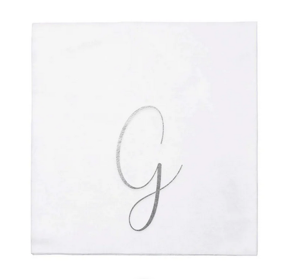 Vietri Papersoft Gold Monogram Napkins