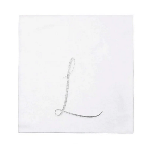 Vietri Papersoft Gold Monogram Napkins
