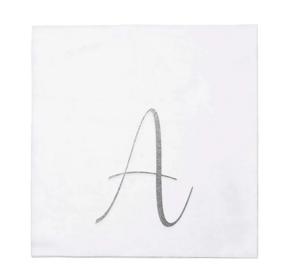 Vietri Papersoft Gold Monogram Napkins