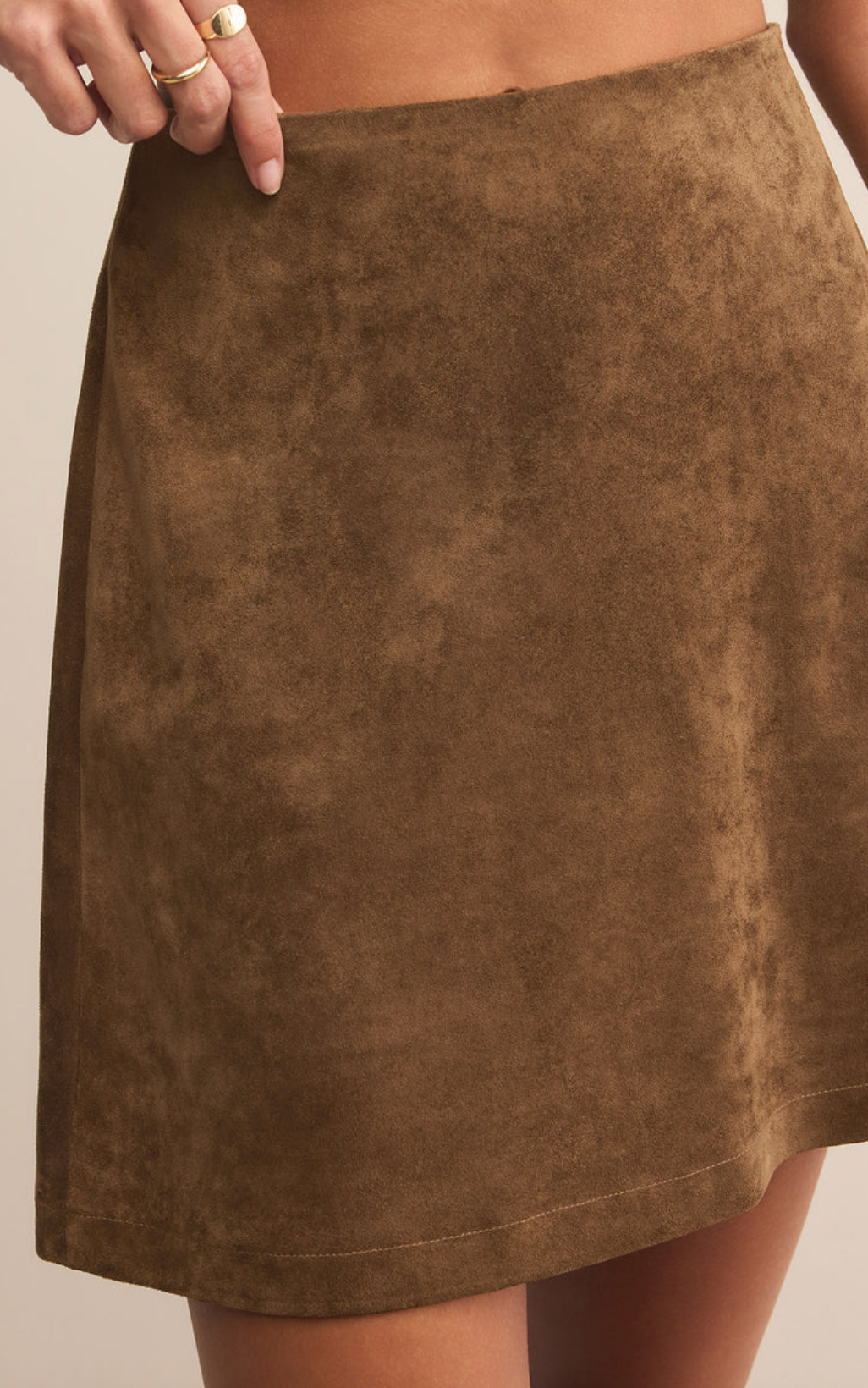 Z Supply Ciera Faux Suede Mini Skirt