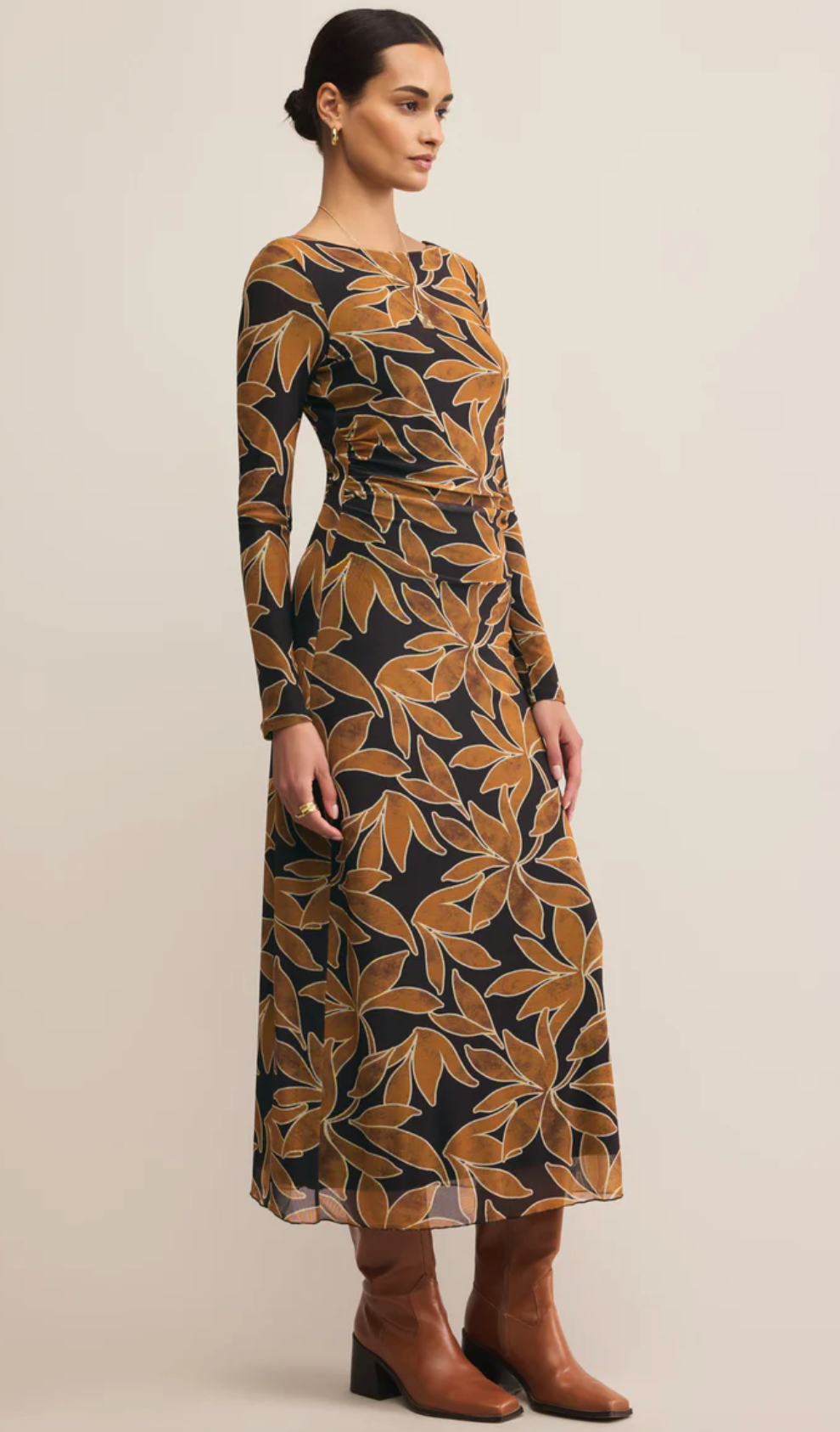 Z Supply Spellbound Mesh Floral Maxi Dress