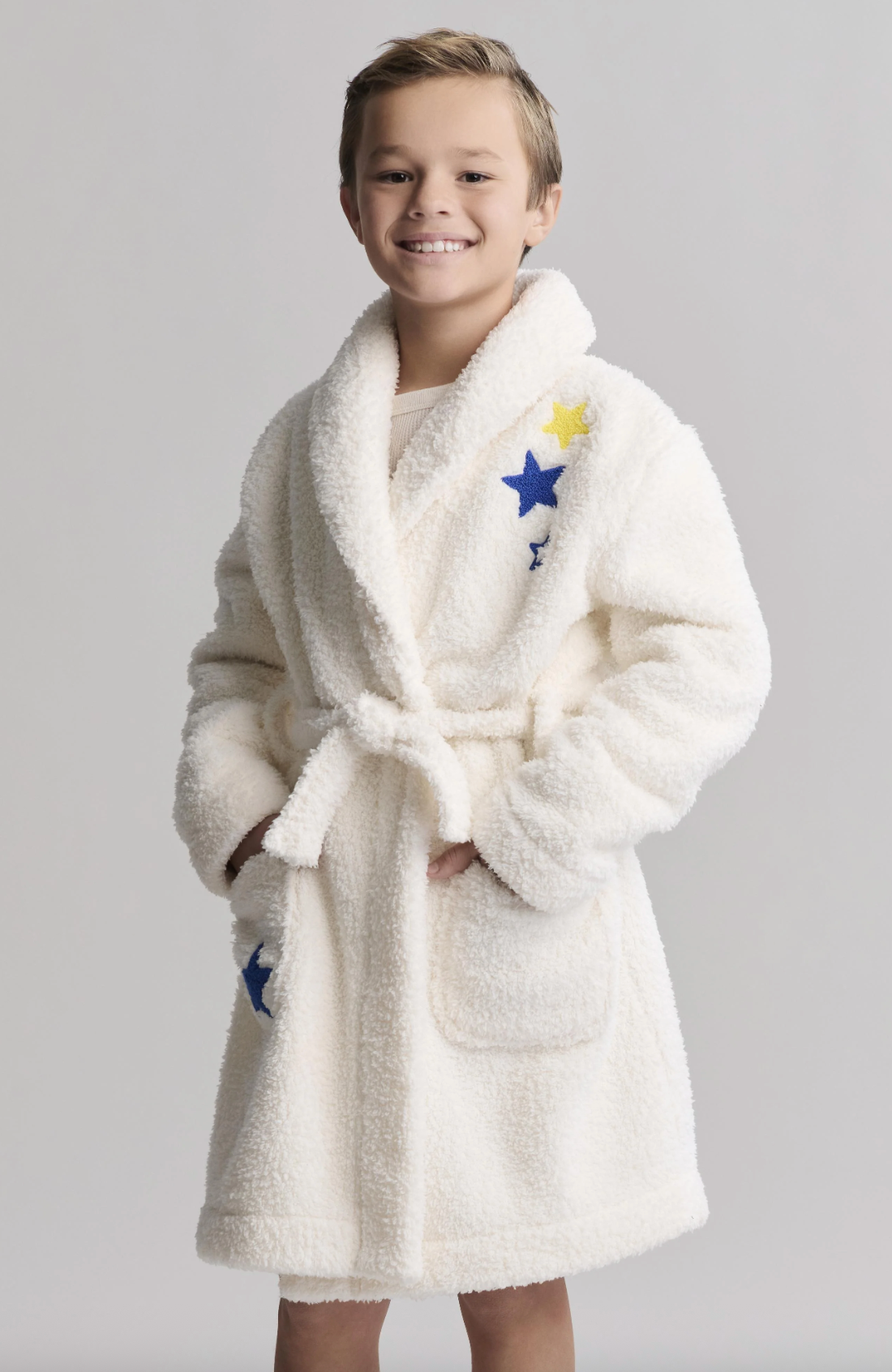 Barefoot Dreams Brushed CozyChic Toddler/Youth Embroidered Robe