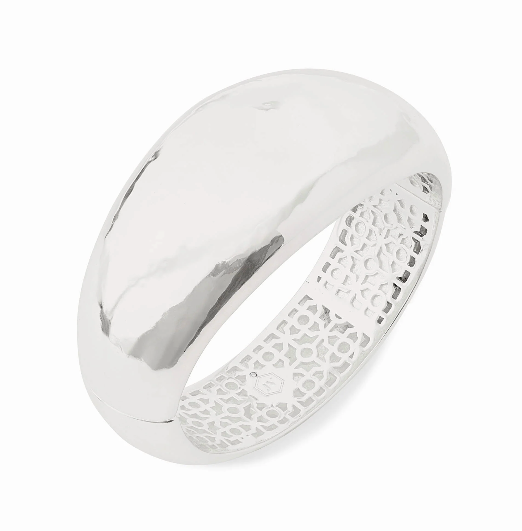 Julie Vos Catalina Statement Hinge Bangle - Silver