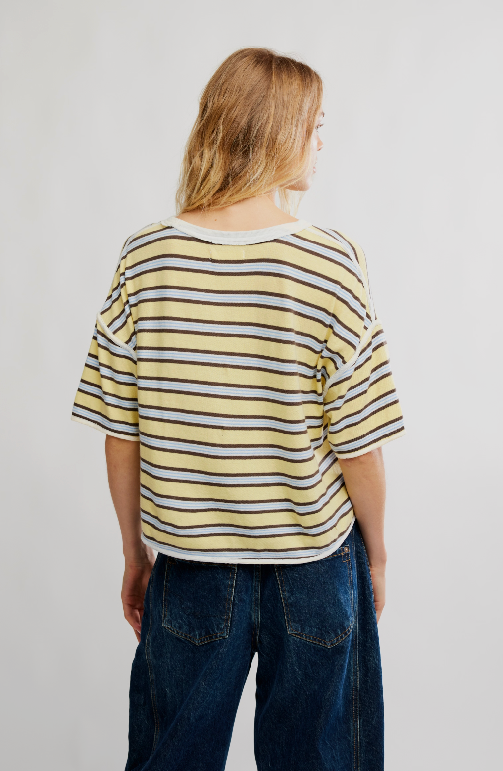 Free People Clean Rugby Tee