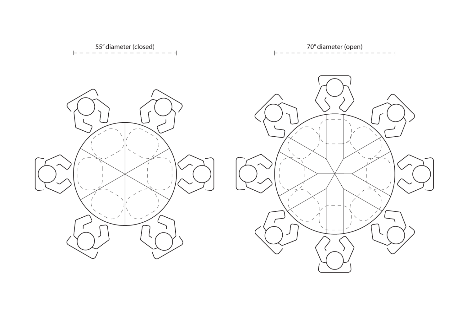 The Giselle Jupe Table