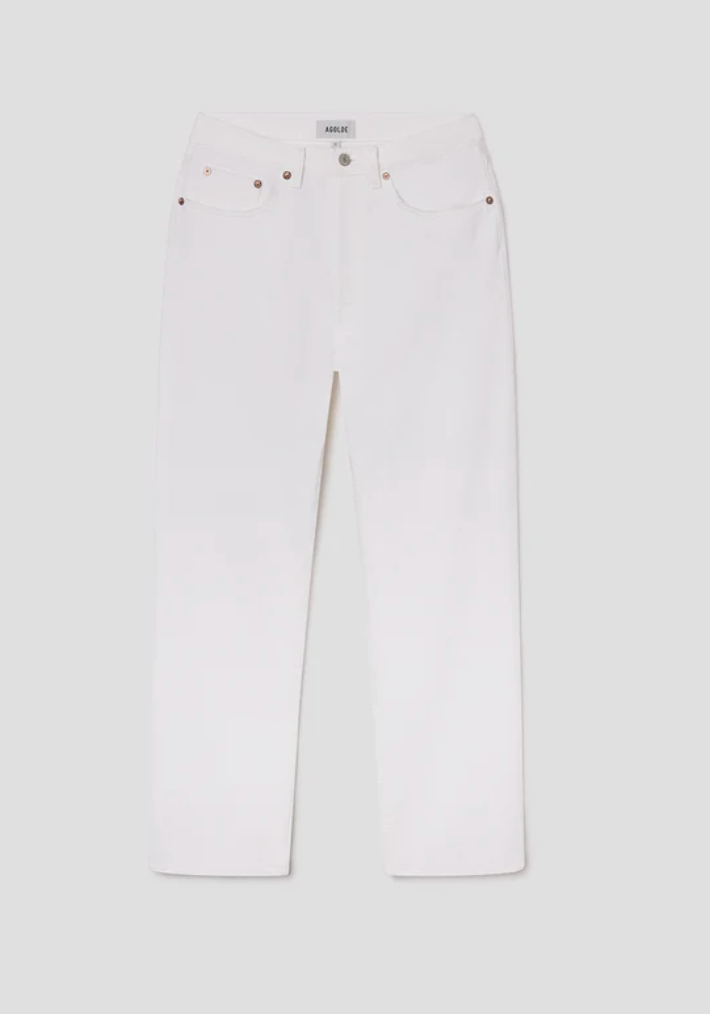 Agolde Lana Denim Straight- Marshmallow