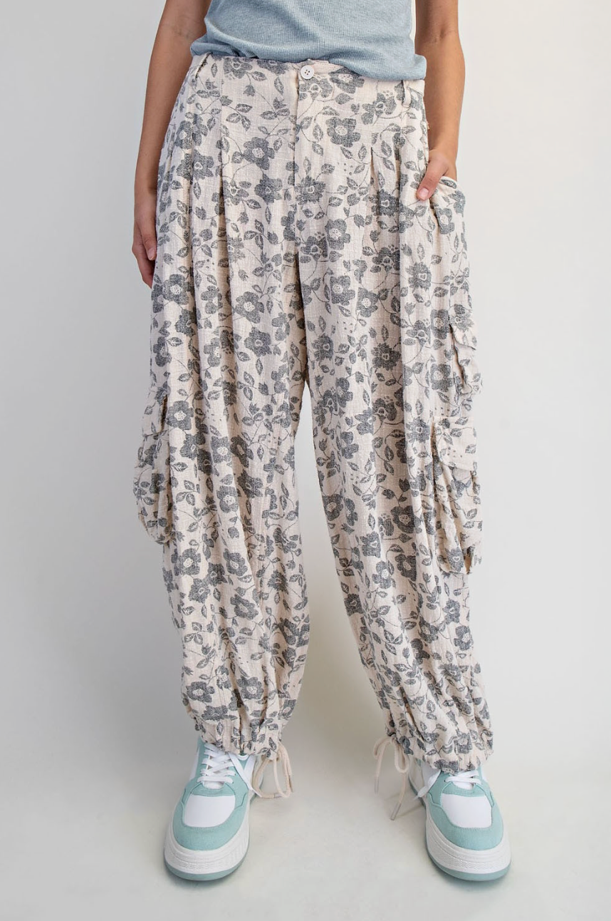 Flora Printed Utility Pants
