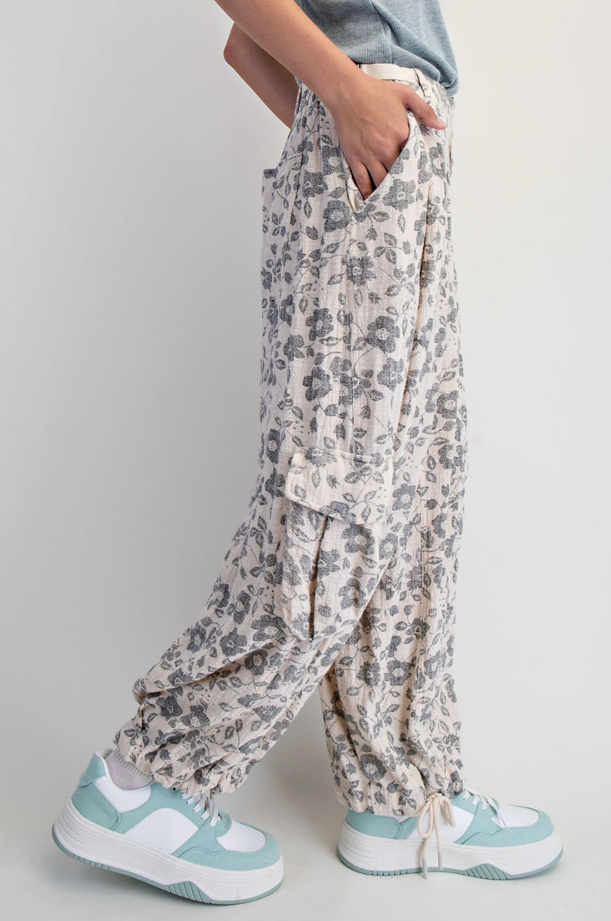 Flora Printed Utility Pants