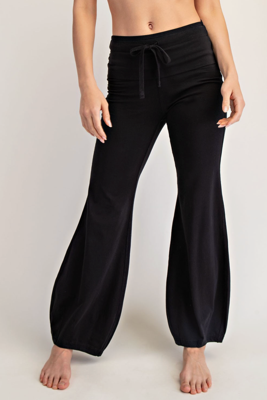 Carrie Cotton Lycra Bubbled Flare Pants