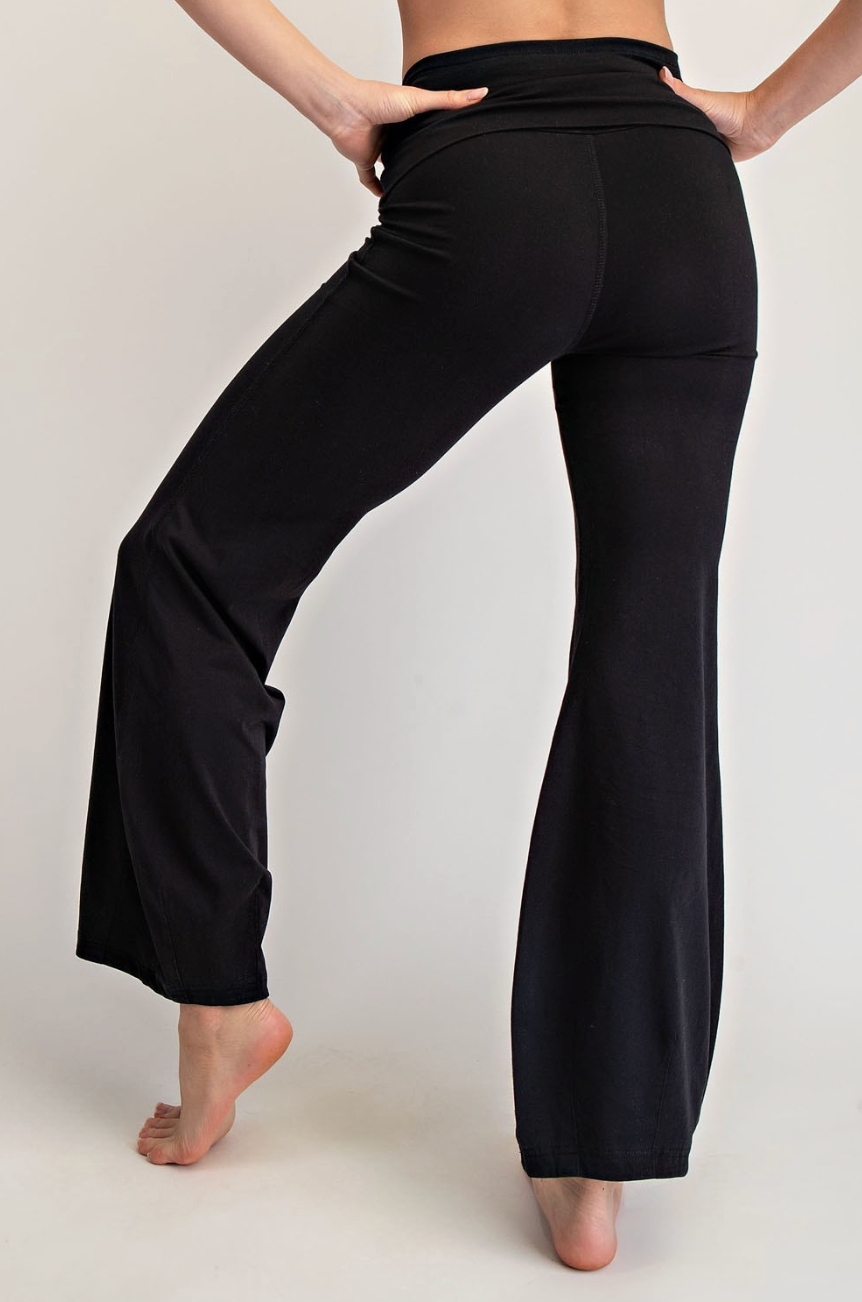 Carrie Cotton Lycra Bubbled Flare Pants