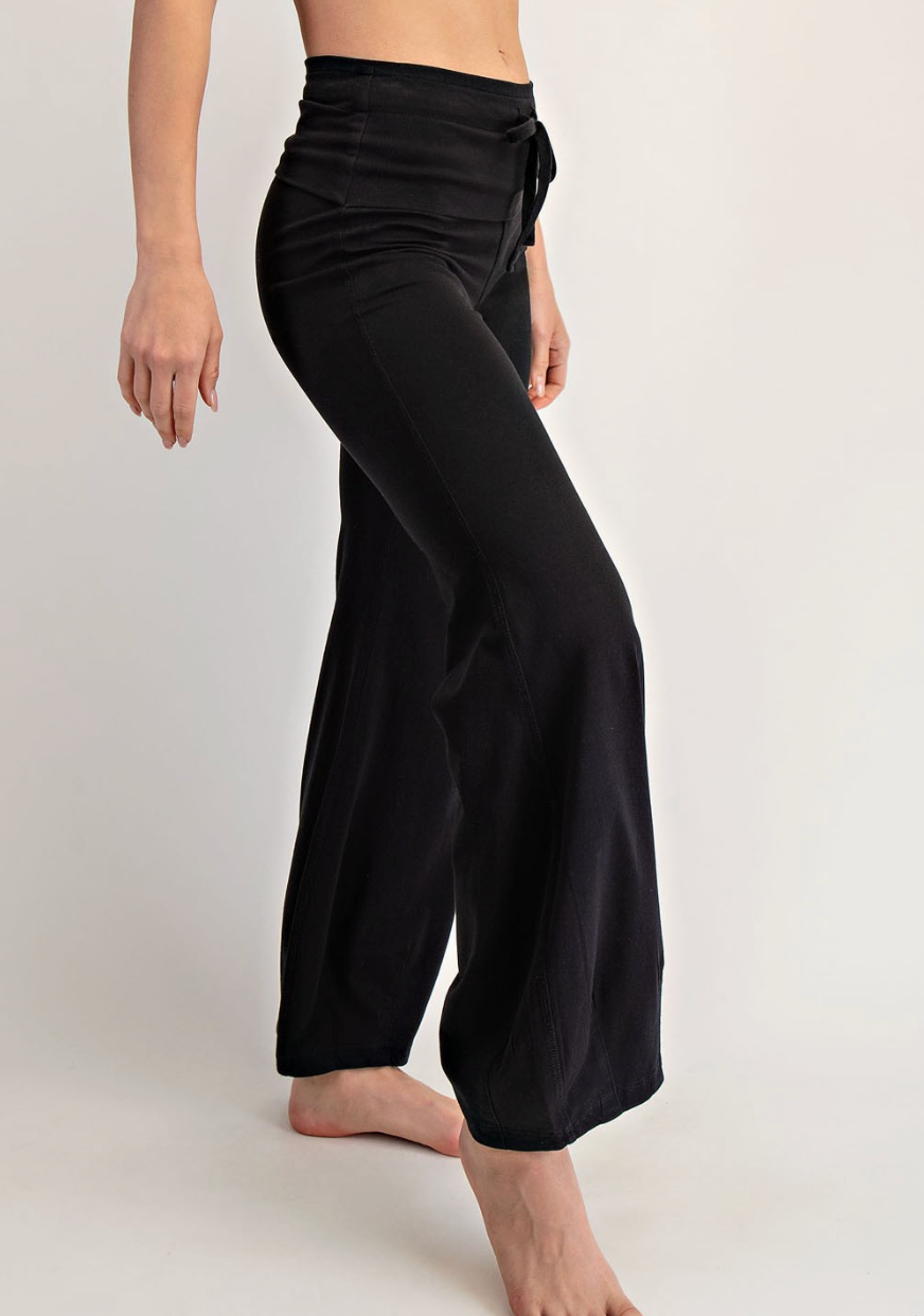 Carrie Cotton Lycra Bubbled Flare Pants