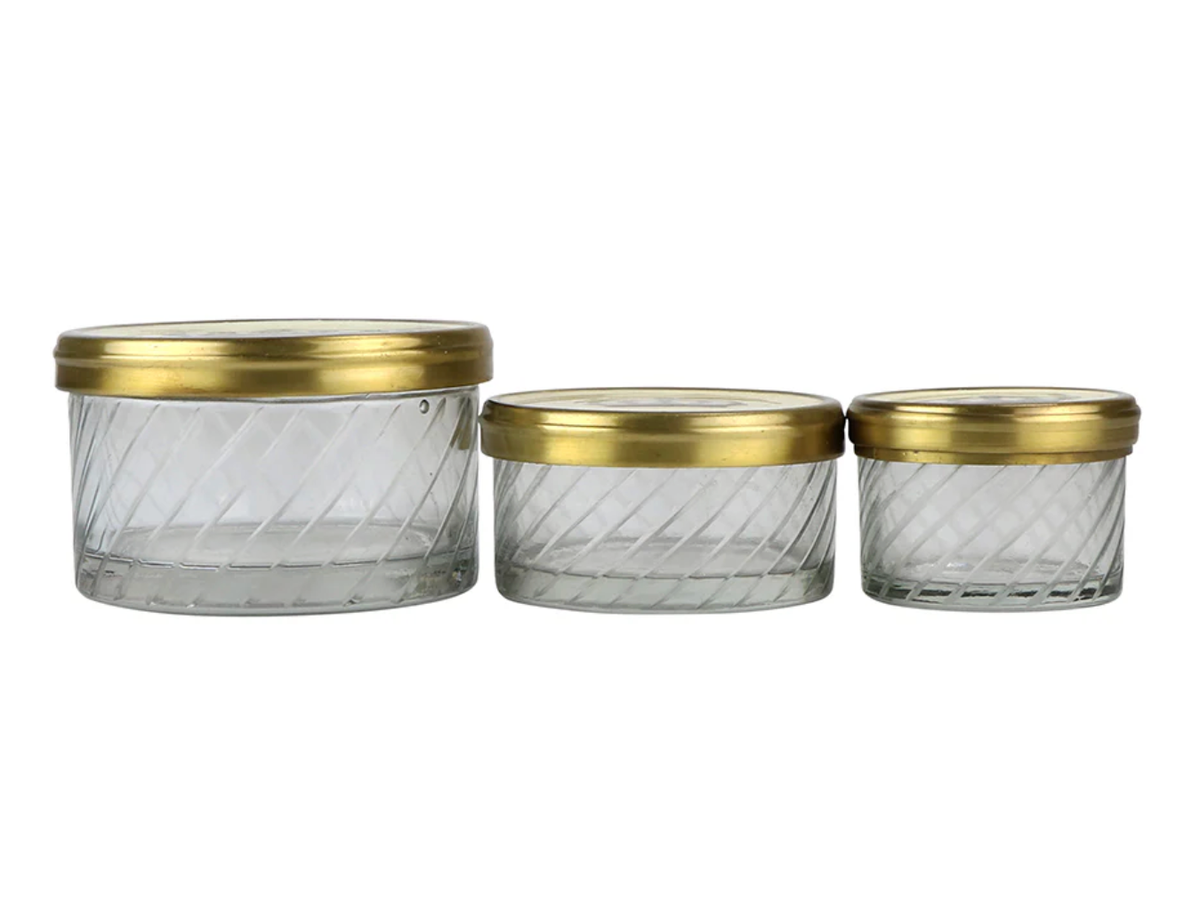 Round Crown Boxes - Set of 3