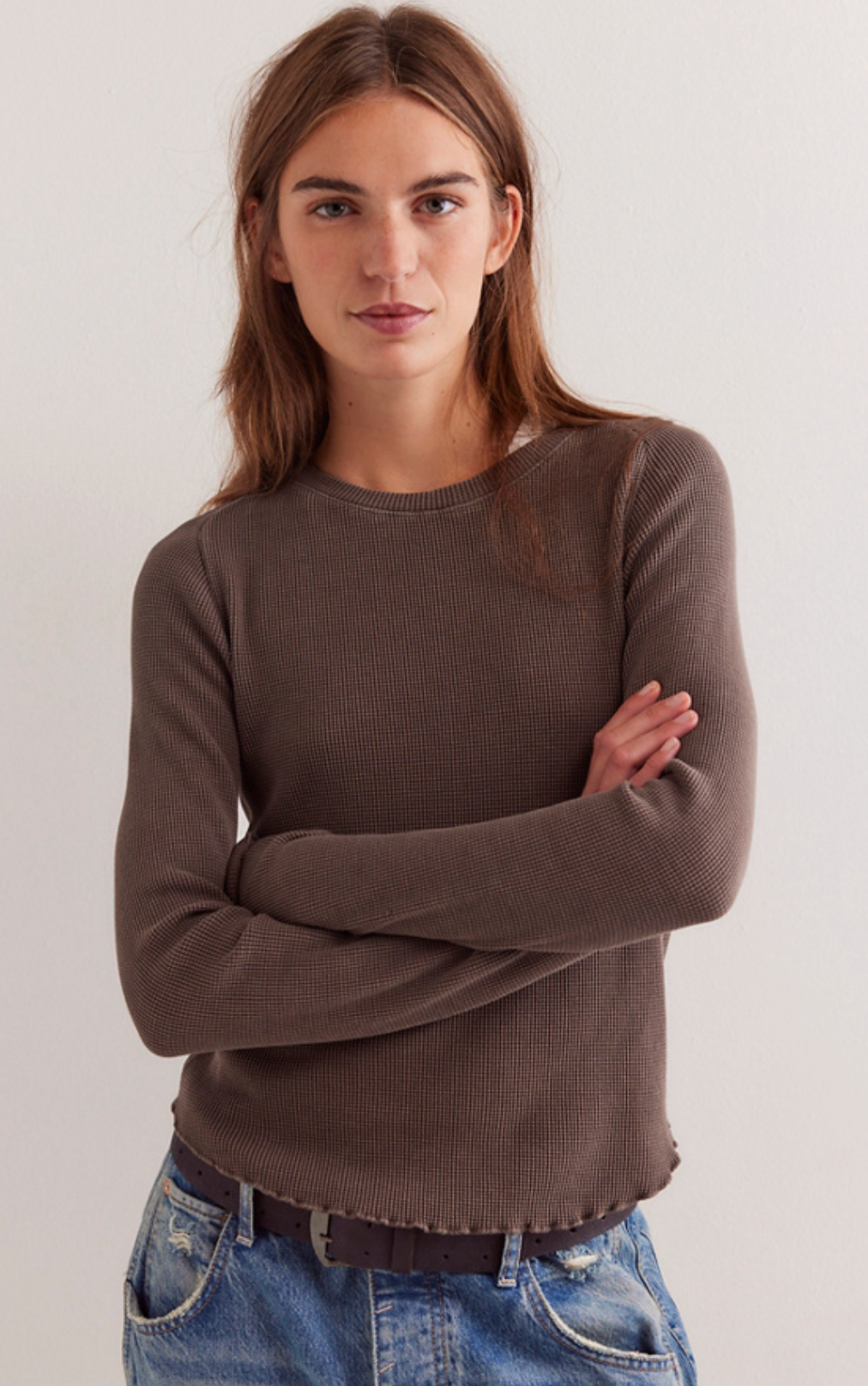 Free People easy Does It Tee - Double Espresso