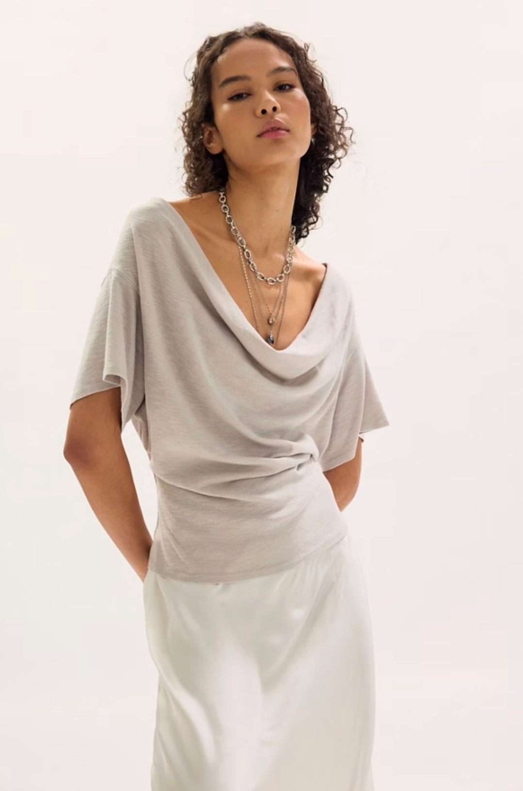 Free People Waterfall Cowl Top