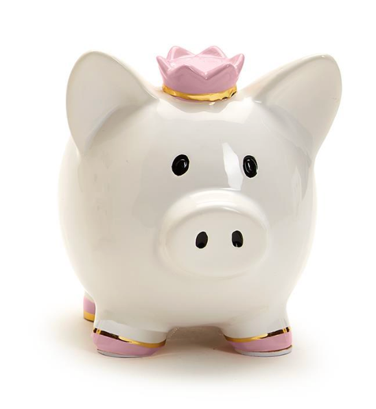 Piggy Bank with Crown