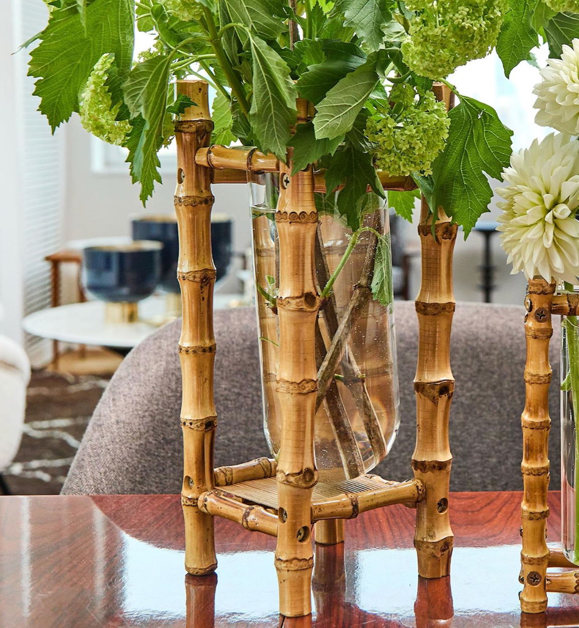 Natural Bamboo Vase Single Large