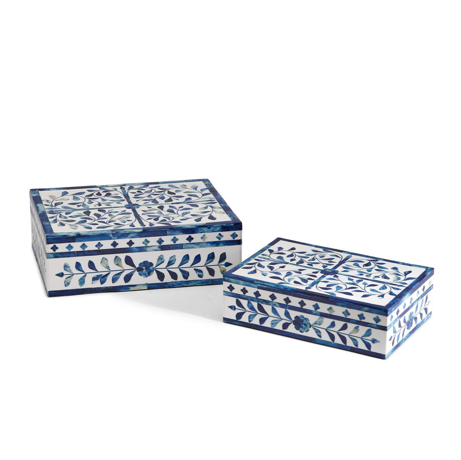 Jaipur Palace Blue & White Hinged Cover Box