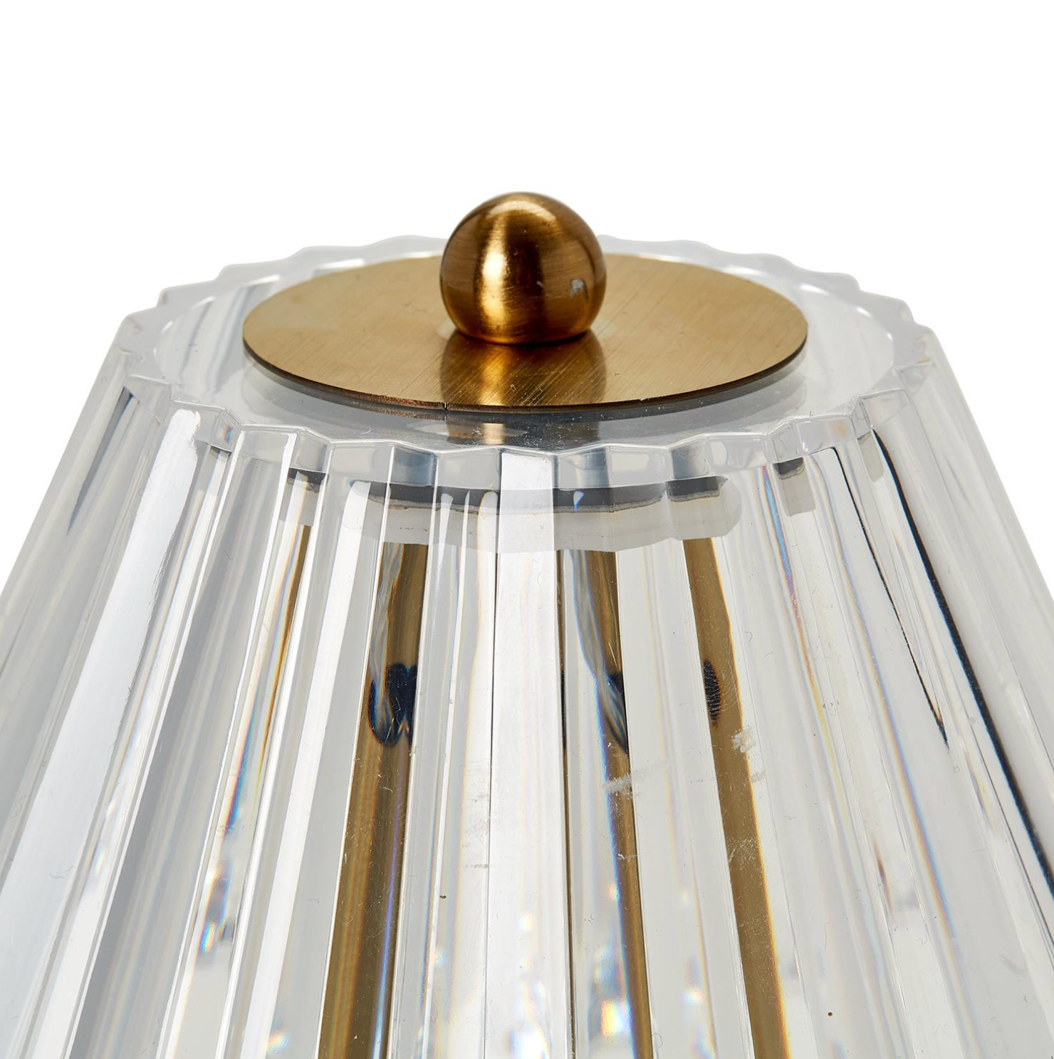LED Portable Cordless Table Lamp with Acrylic Shade