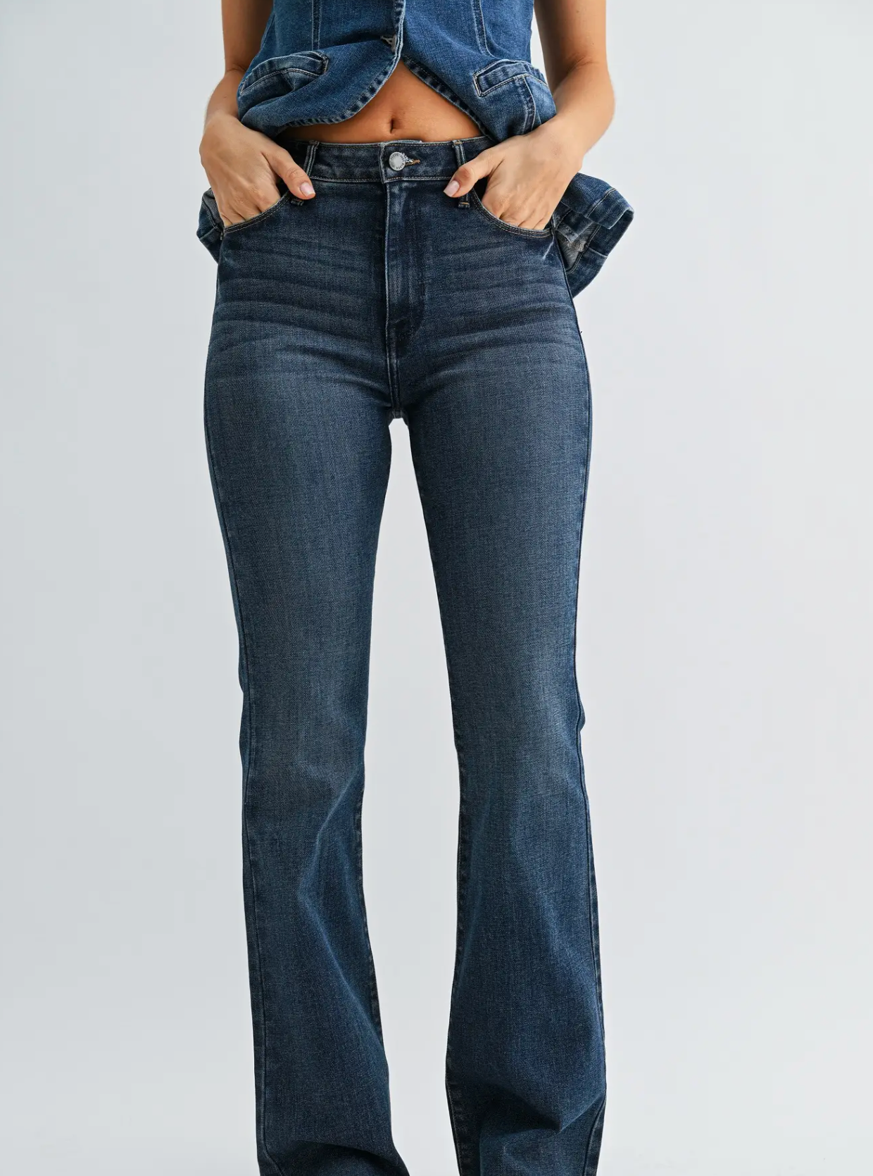 JBD High Rise Scissor Cut Flare Jean