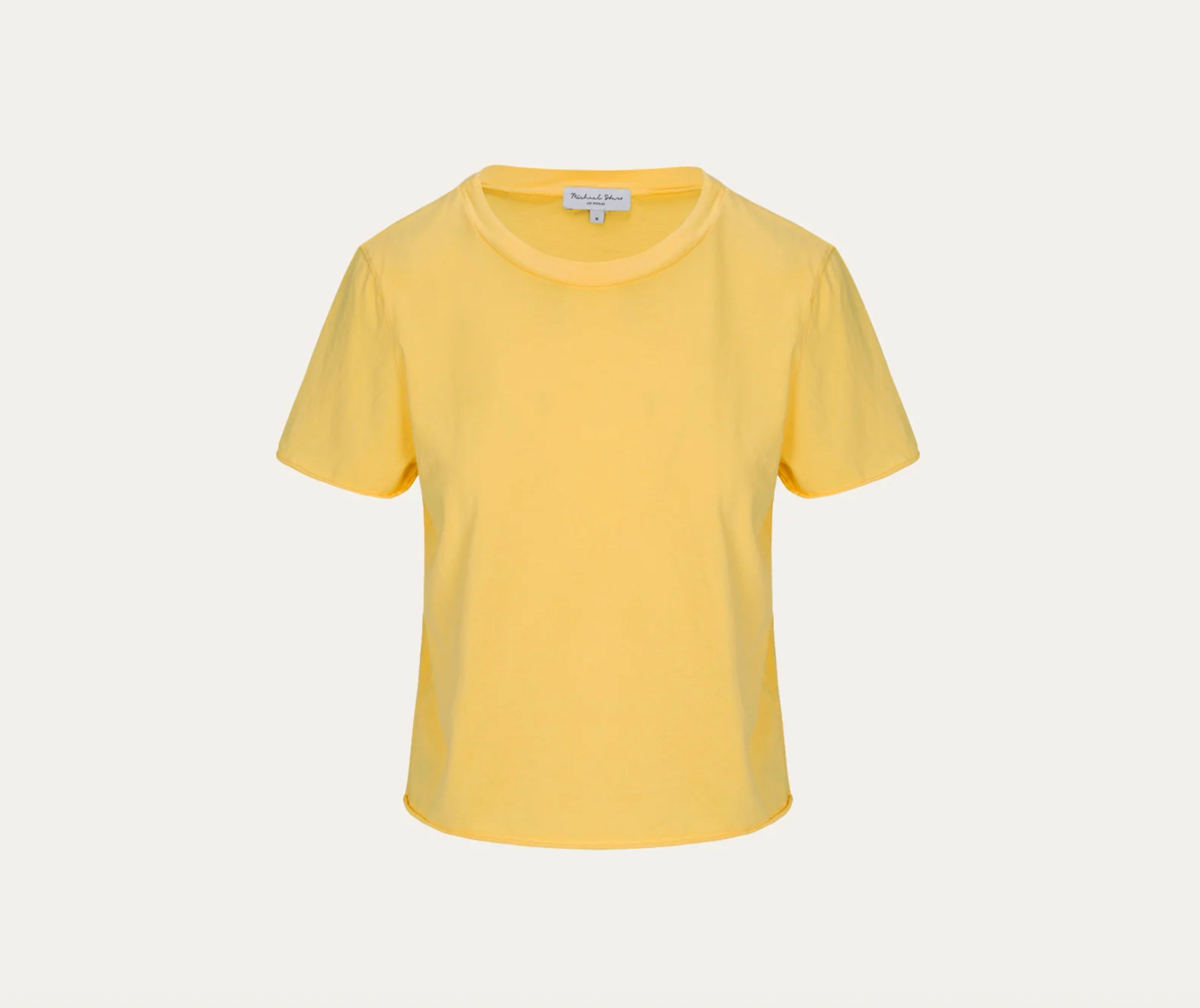 Michael Stars Jackie Raw Edge Crew Neck Tee