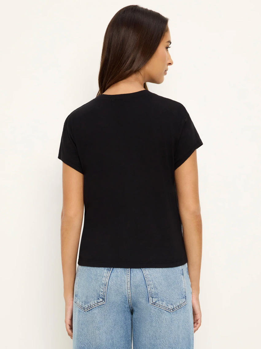 Michael Stars Grayson Cropped Crew Neck Tee