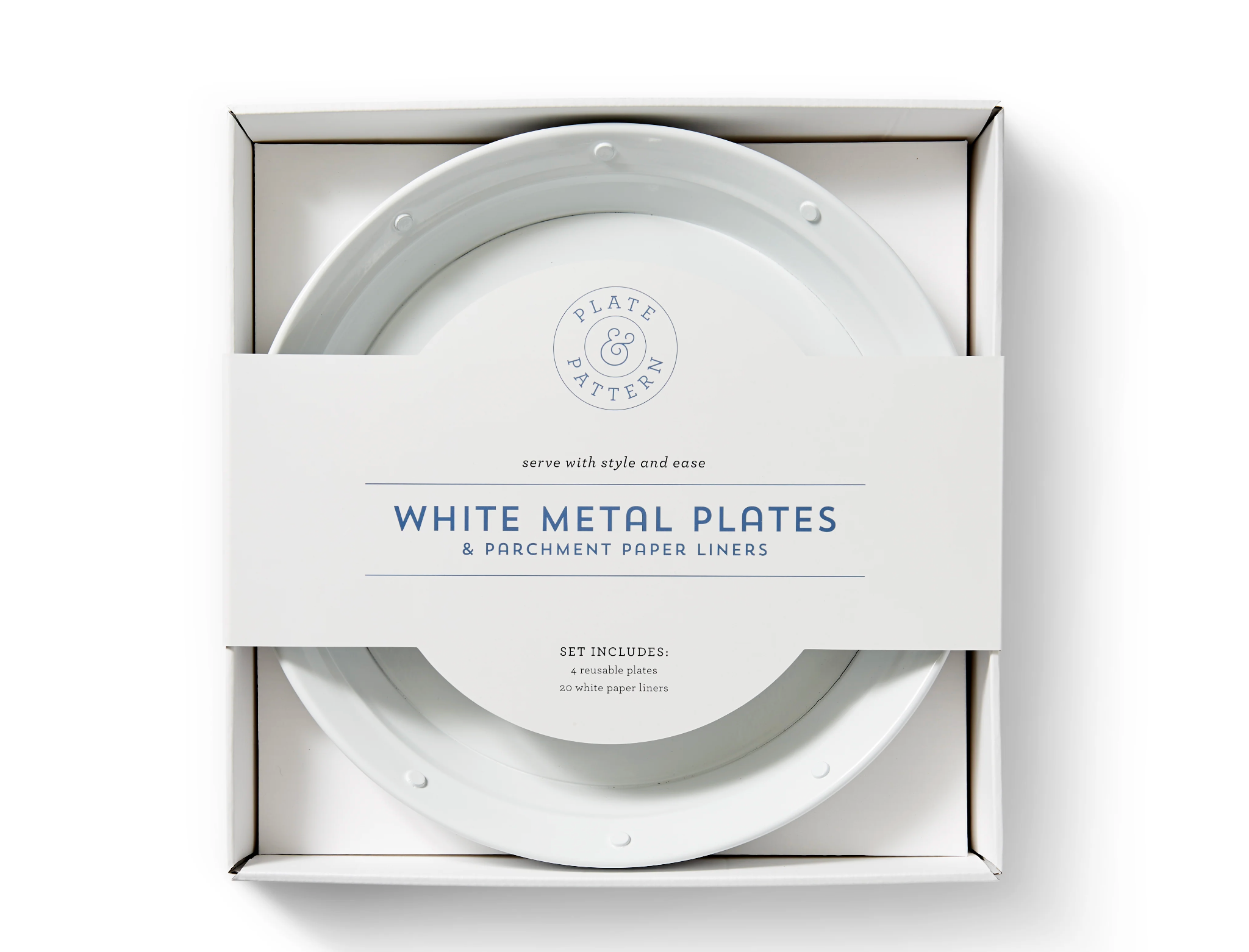 White Metal Plates