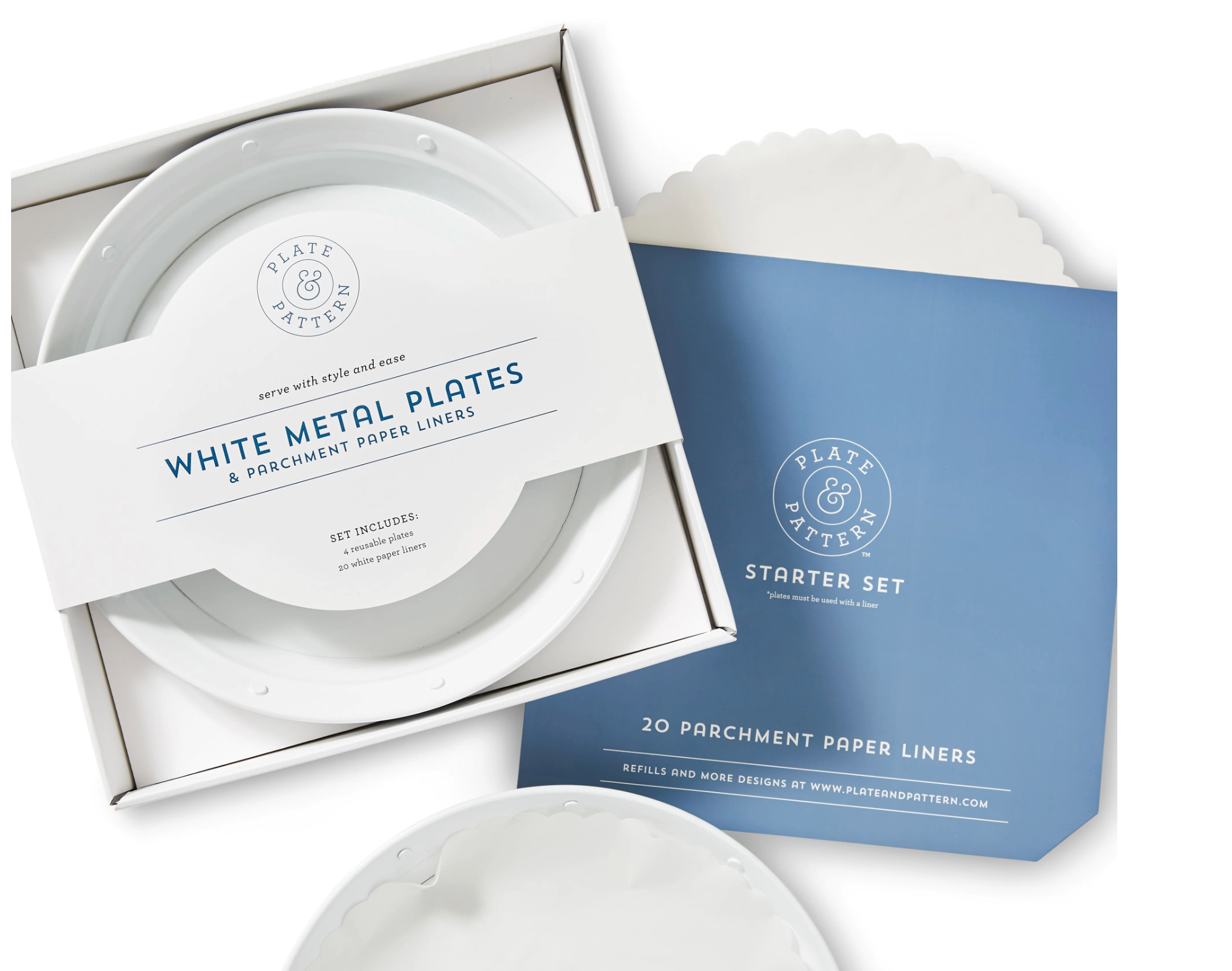 White Metal Plates