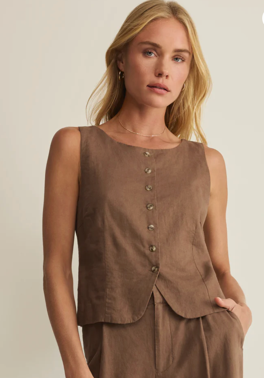 Z Supply Roman Linen Vest