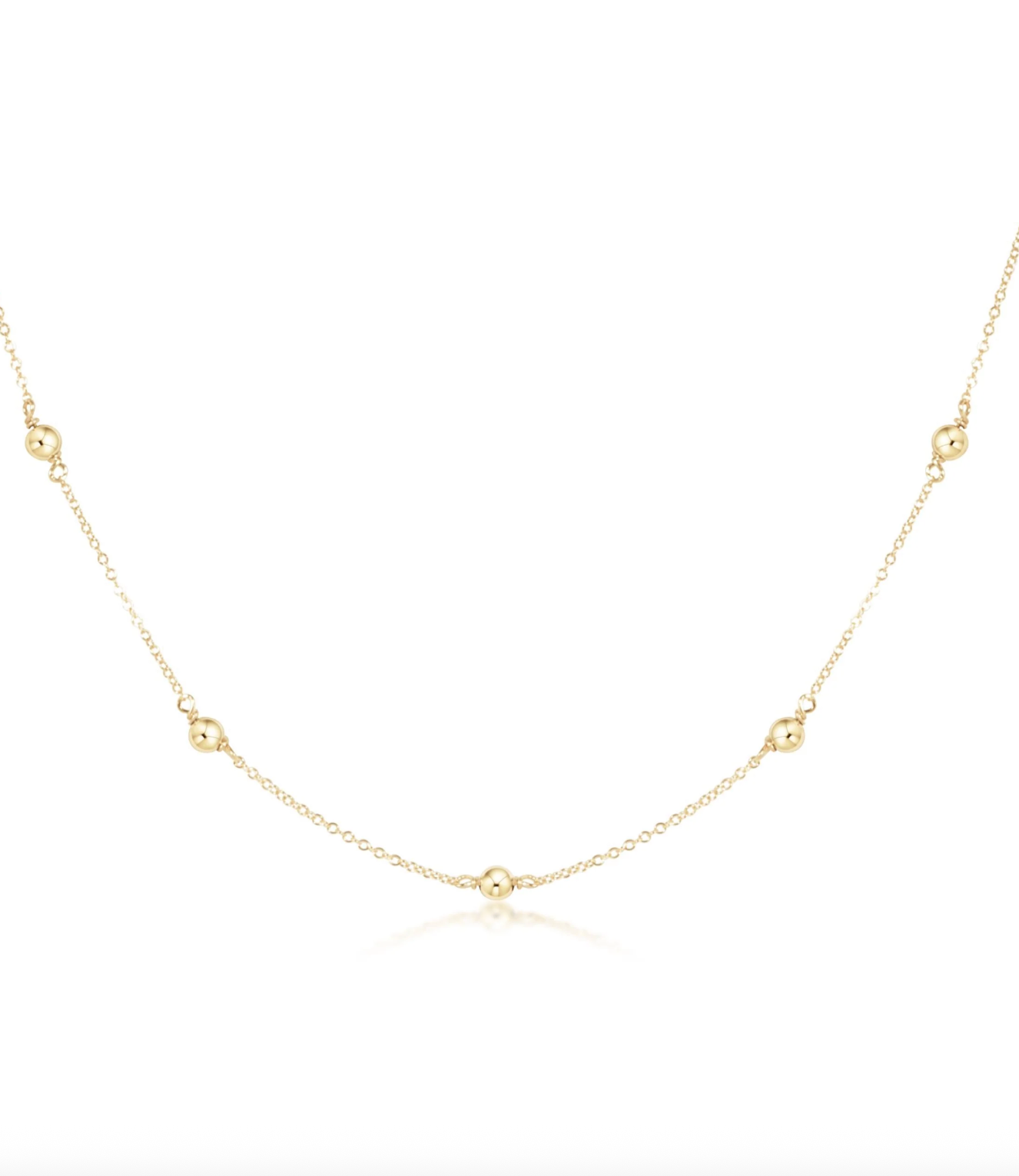 E Newton Choker Simplicity Chain Gold - Classic Gold 4mm