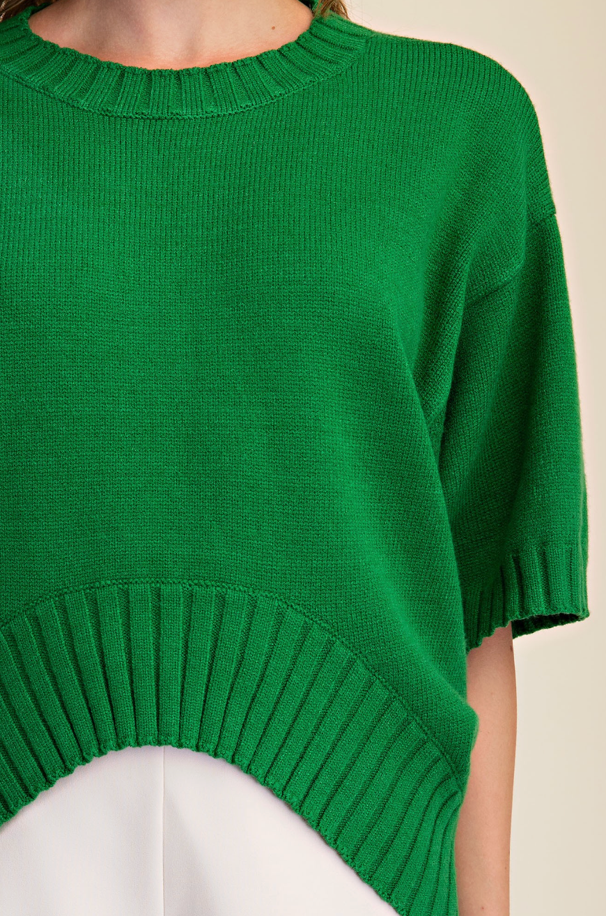 The Downtown Asymmetric Knit Sweater