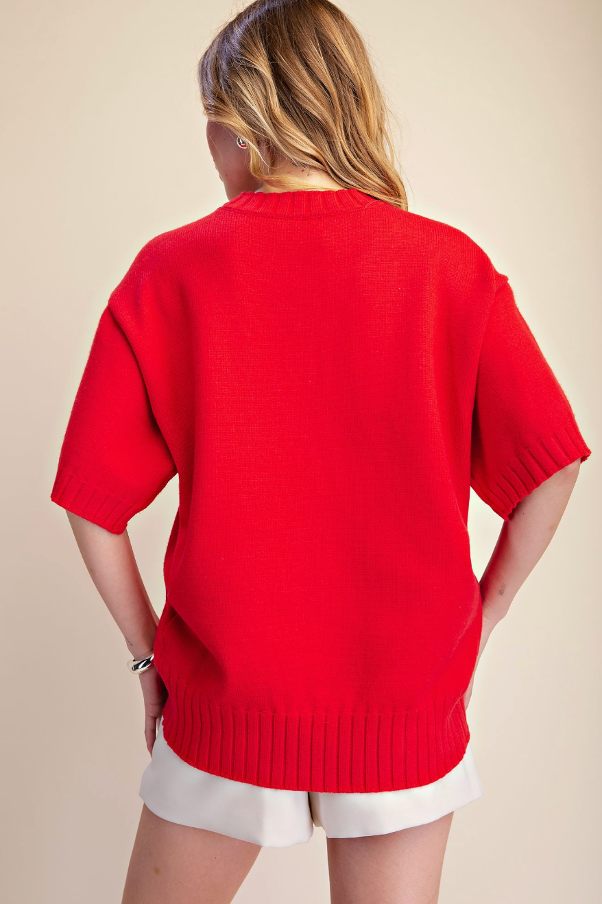 The Downtown Asymmetric Knit Sweater