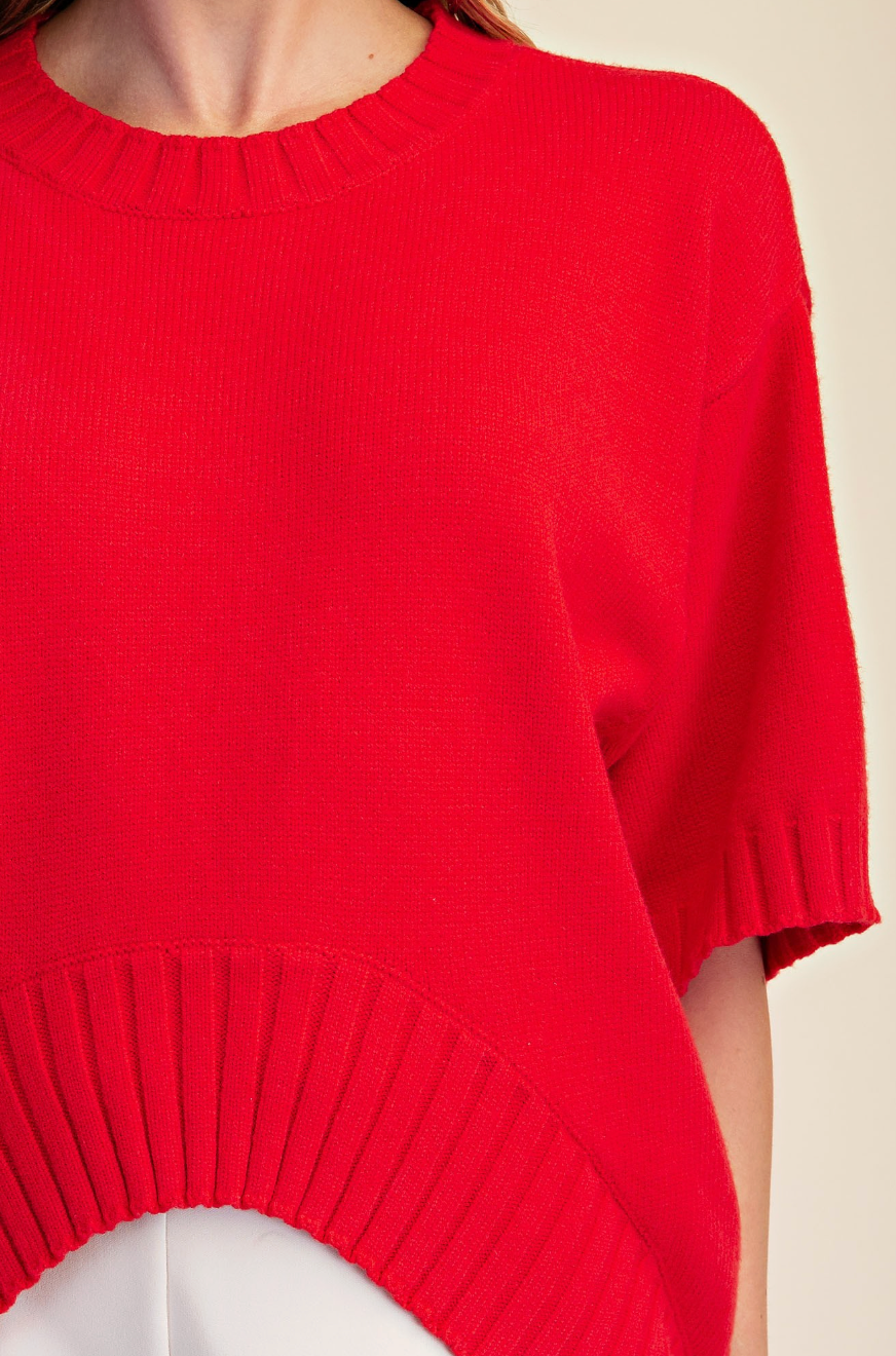 The Downtown Asymmetric Knit Sweater