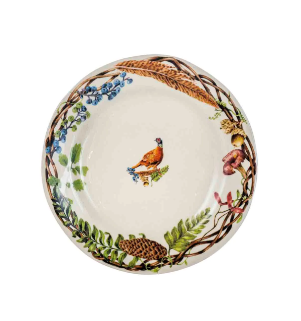 Forest Walk Animal Dessert/Salad Plate Assorted- Set of 4