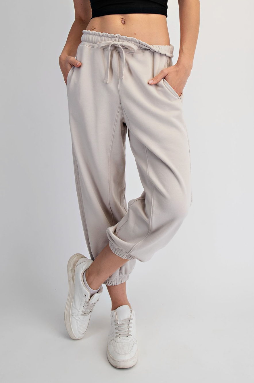 Parker French Terry Bubble Sleeve Top & Jogger Set