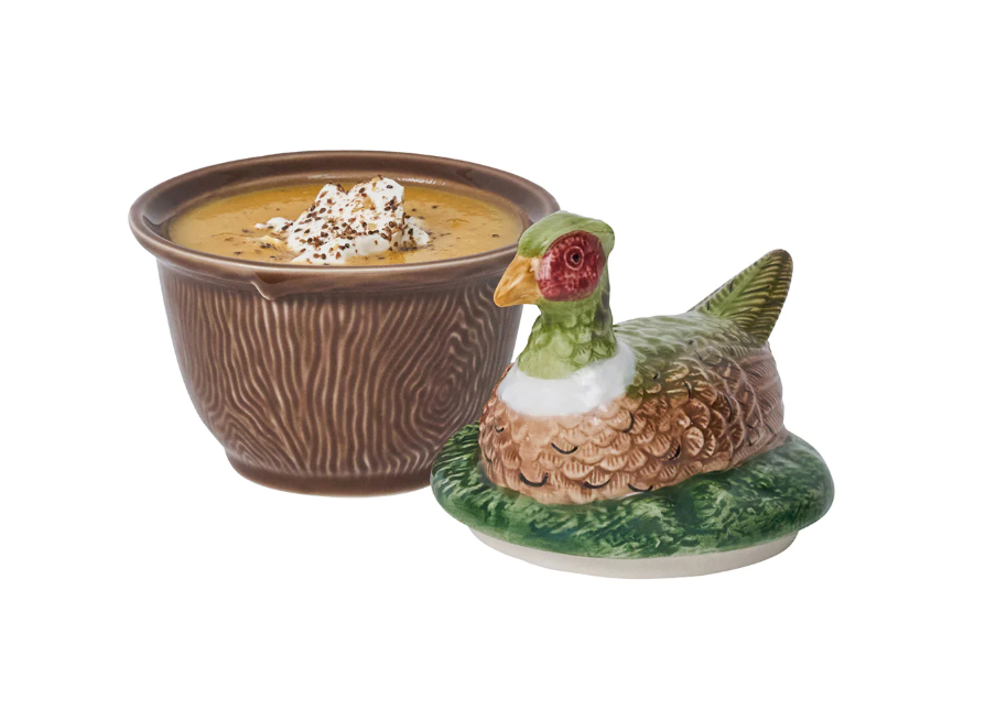 Forest Walk Pheasant Bowl w/ Lid