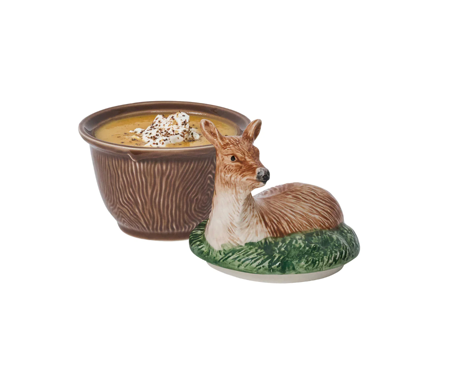 Forest Walk Deer Bowl w/ Lid