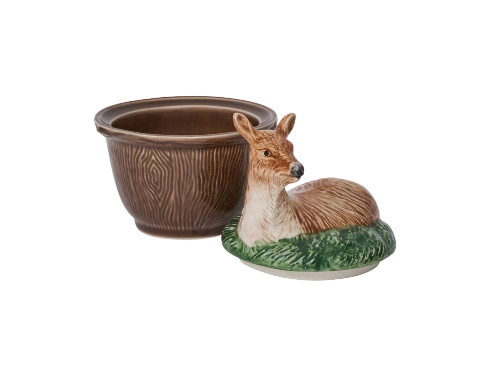 Forest Walk Deer Bowl w/ Lid