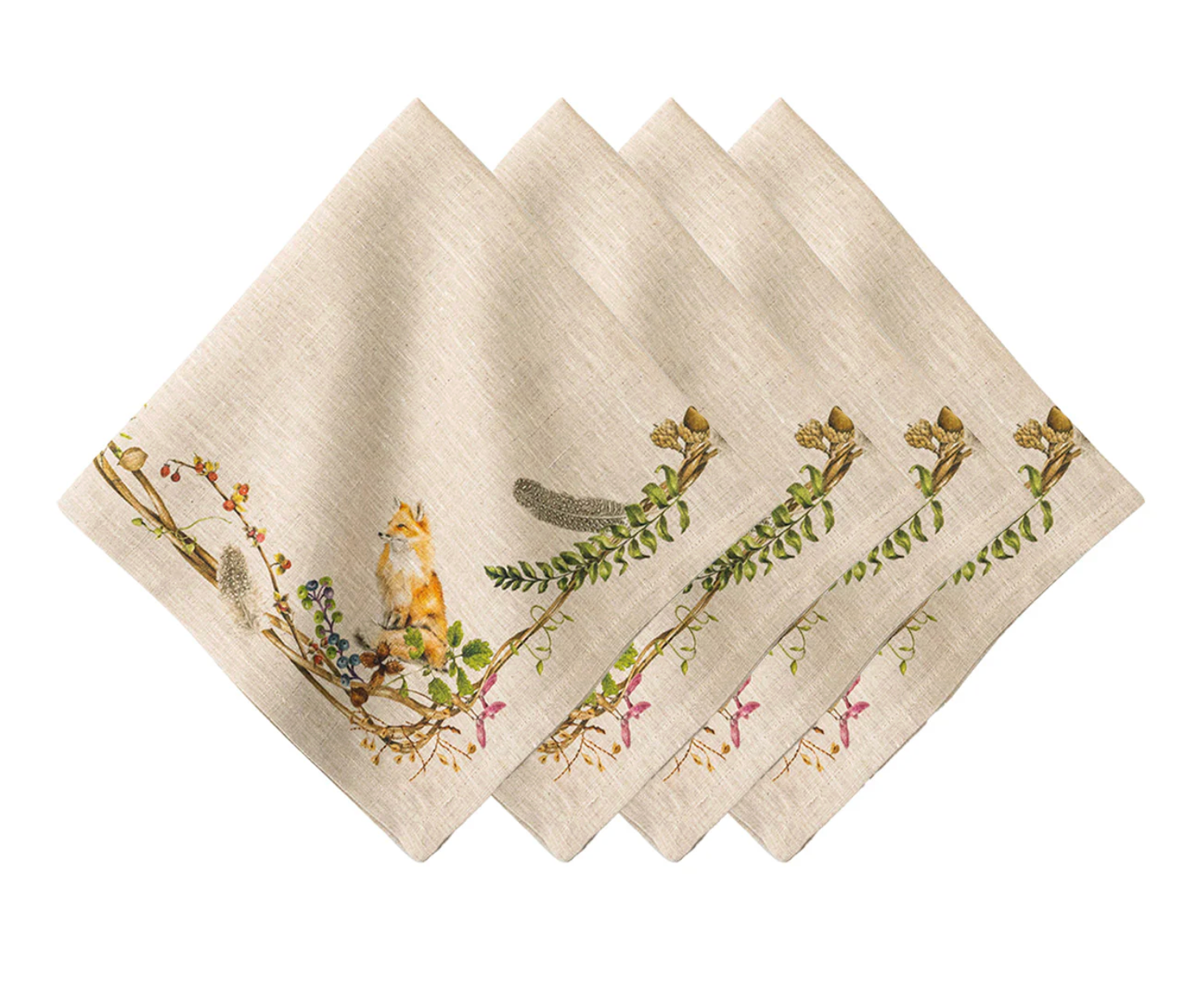 Forest Walk Animal Napkins - Set of 4