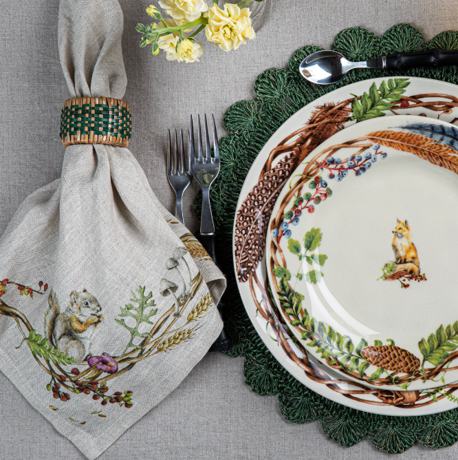 Forest Walk Animal Napkins - Set of 4