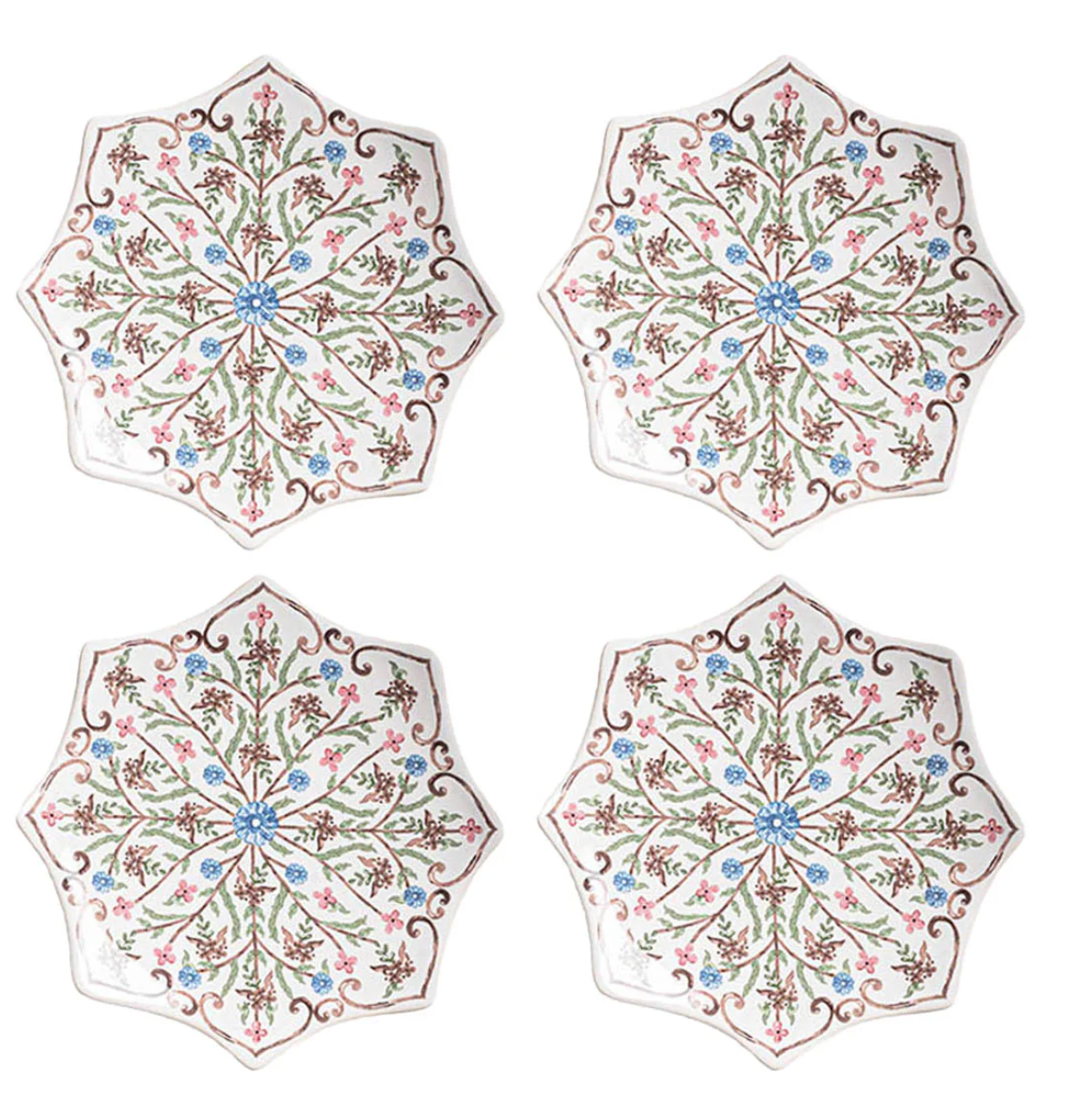 Villa Seville Scalloped Side/Cocktail Plate - Set of 4