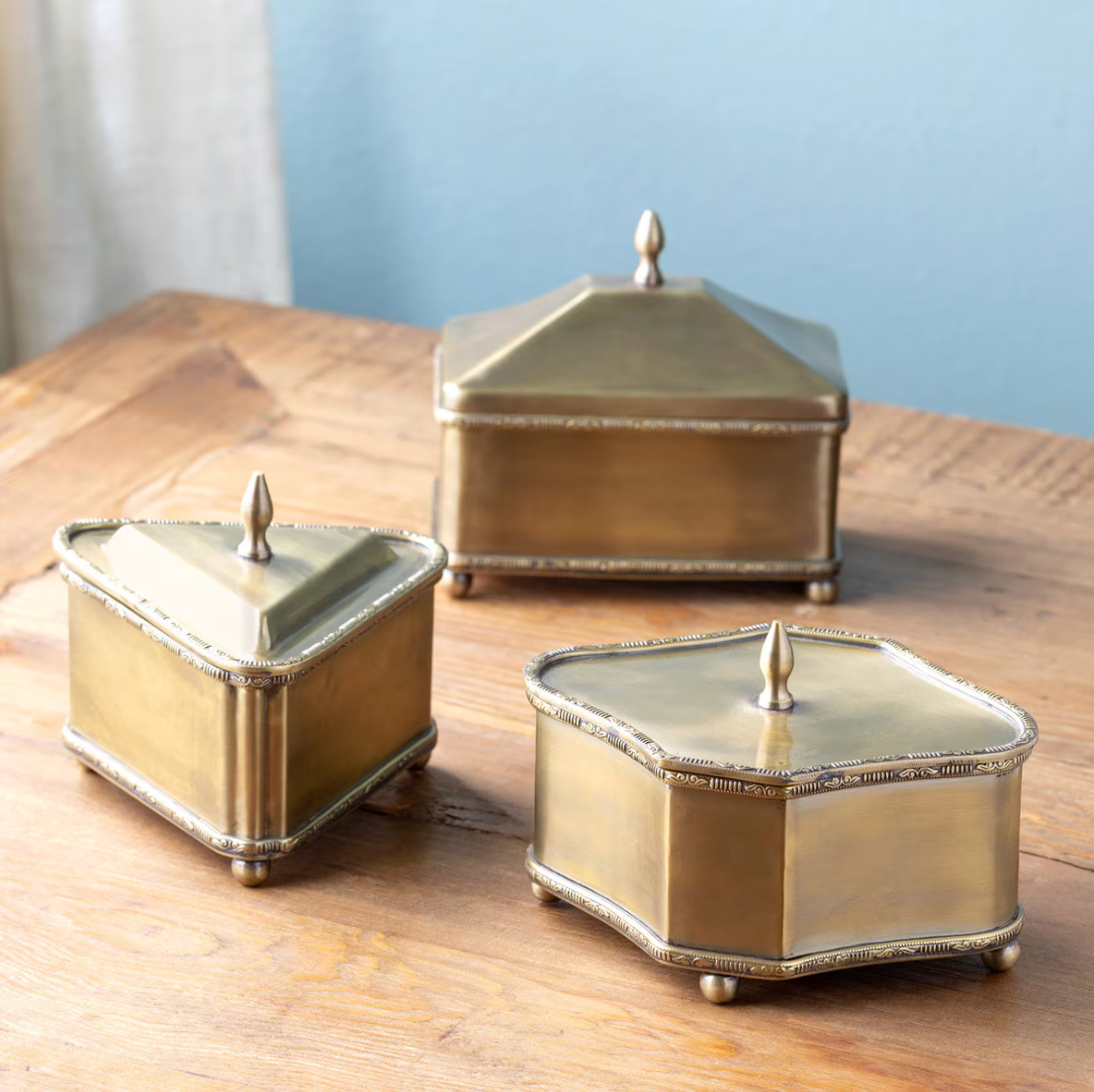 Brass Escritoire Boxes
