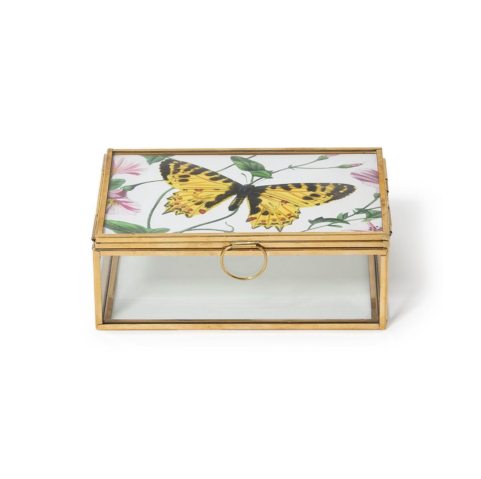 Glass & Brass Photo Box